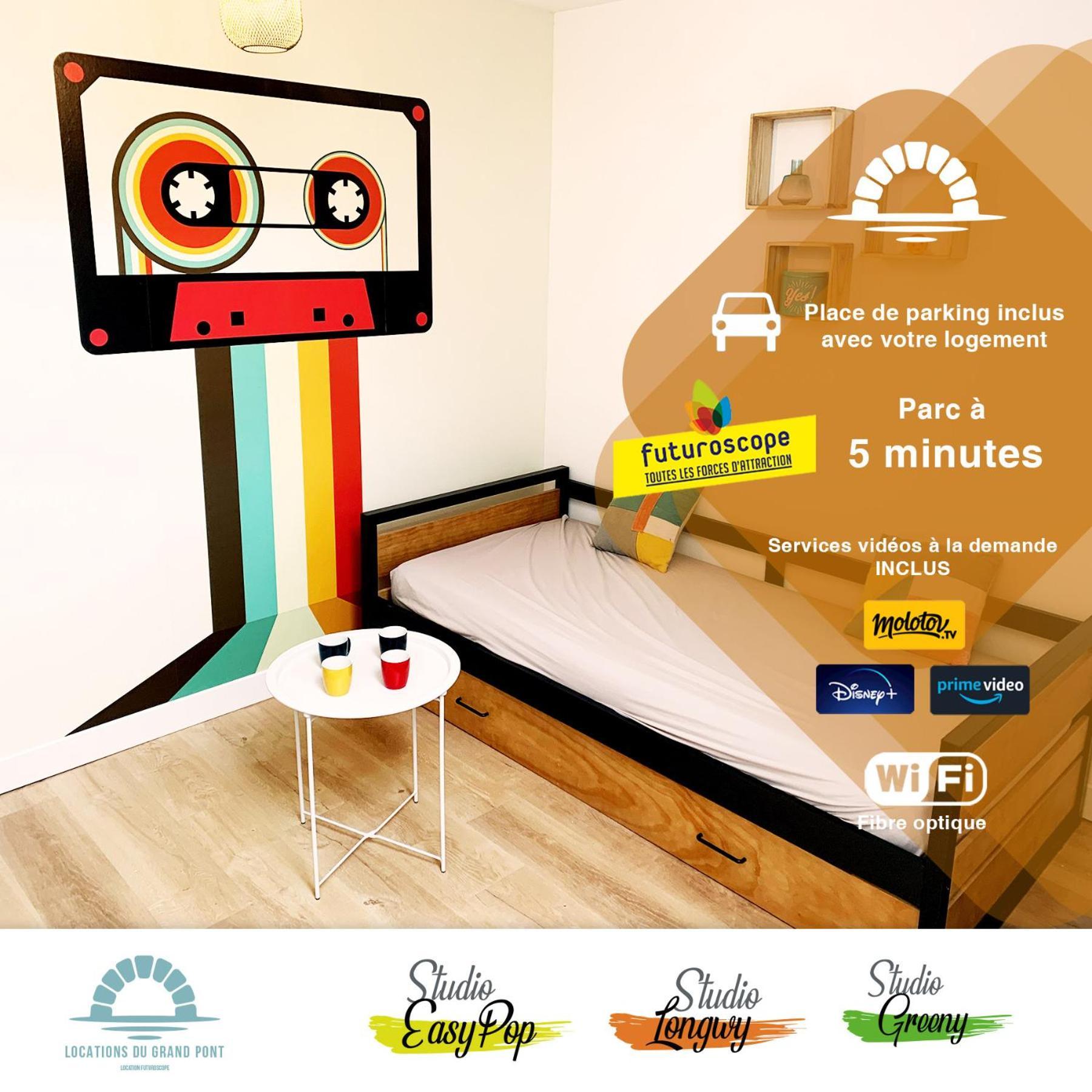 Locations Du Grand Pont - Appart Hotel Poitiers - Futuroscope ชาสเซเนย-ดู-ปัวตู ภายนอก รูปภาพ